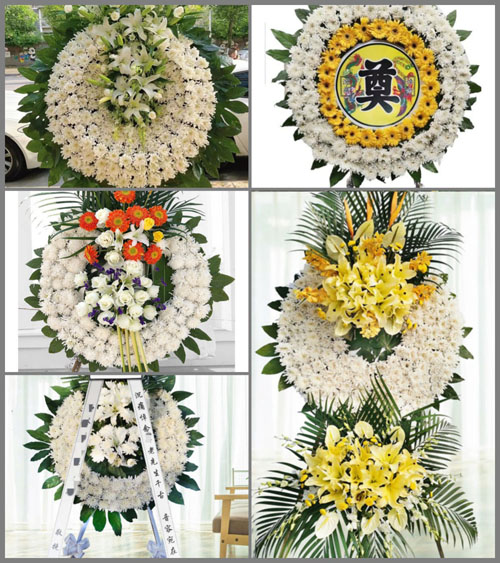 福建龙岩武平县城厢镇下东村花圈速递